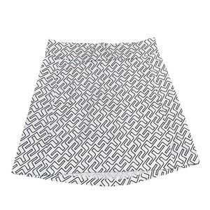 J.Lindeberg White and Black Geo-Print Golf Skort